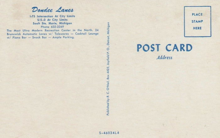 Dondee Lanes - Old Postcard (newer photo)